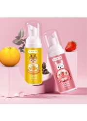 60ml Strawberry Orange Foaming Toothpaste Toothpaste Cleaning Teeth Whitening Toothpaste Dental Toothpaste Infant Toothbrush