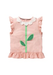 Little maven 2022 summer baby girls T-shirt cotton soft and comfortable lovely tops baby boy children casual clothes