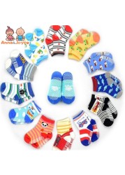 12 pairs/lot early childhood socks cotton floor socks boy gril baby short socks non-slip 1-5 years