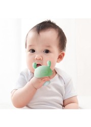 Baby Safe Silicone Teether Newborn Chew Training Toys Cute Mushroom Shape Teething Stick Boys Girls Baby Teether Smooth Soft