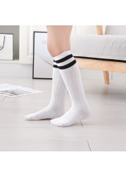 1-9 Years Kids Boys Toddlers Girls Socks Knee High Long Soft Cotton Baby Socks Stripped Children Socks School Clothes