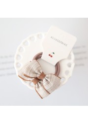 New Bow Cute Rope Children Baby Elastic Hair Rubber Bands Accessories Kids Girl Headband Tie Ring Headwear Scrunchie