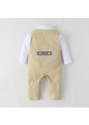 New spring and autumn boys clothes baby rompers one-piece suit children's clothing home wear