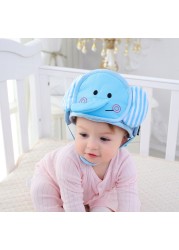 Baby Safety Helmet Anti-fall Head Protection Cover Cute Cartoon Animal Boy Girl Baby Toddler Walk Learning Anti-collision Headwear