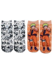 Naruto Japanese Fashion Socks Cartoon Boy Autumn Winter 2021 Girl Creative Sports Socks Casual Breathable Christmas Gift Kids Socks