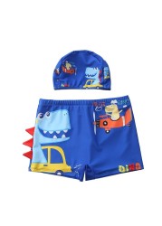 Children Swimming Trunks Cartoon Dinosaur Kids Swimwear For Boys Toddler Swimsuit Boy Shorts For Swimming Baby Bath Tub Set