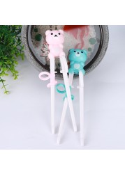 1pc cute cartoon baby beginner training chopsticks food grade silicone animal pattern baby learning chopsticks