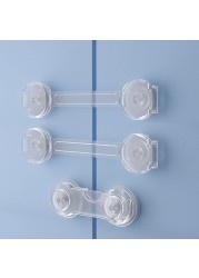 5/10 Child Safety Cabinet Lock Baby Anti-theft Protector To Prevent Children From Opening The Door At Will Safety Plastic