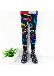 Kids Thicken Leggings Girls Autumn Winter Plus Velvet Trousers Baby Girl Skinny Pants 2021 Children's Clothing 2-11 Years