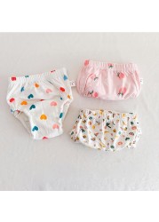 3pcs/lot Baby Training Pants 6 Layers Waterproof Reusable Cotton Infant Boy Pants Underwear Cloth Girls Diaper Diaper Panties