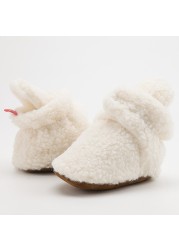 Baby Socks Winter Baby Boy Girl Socks Soft Fluff Toddler Shoes First Walkers Anti Slip Warm Newborn Infant Crib Shoes Moccasin