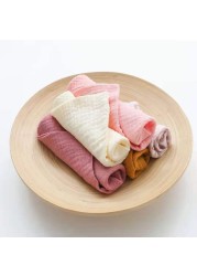 5pcs baby towels muslin cloth hand face wipes saliva bib handkerchief towel