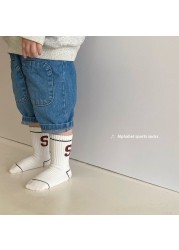 MILANCEL 2022 new spring baby socks letter sock fashion boys sock children sock