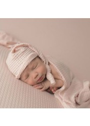 Newborn Baby Bonnet Hat Infant Photography Props Cap Photo Accessories