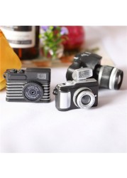 Newborn Photography Props Mini Camera Doll 1/12 Dollhouse Miniature Vintage Retro Camera Toy Baby Accessories