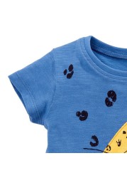 Little maven summer clothes full cotton T-shirt blue baby girls cat lovely and comfortable clothes for baby infant kids 2 to7 yea