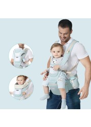 Comfortable Newborn Baby Carrier For Infant Toddler Hipseat Backpack Sling Front Facing Travel Kangaroo Baby Carrier for 0-36 Months Baby