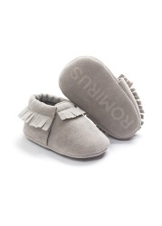 Newborn Baby Shoes Infant Boys Girl First Walker Suedo Cotton Sophie Sole Princess Fringe Toddler Baby Crib Casual Moccasins Shoes