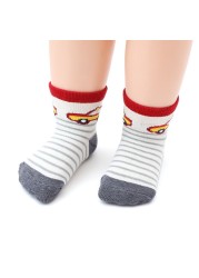 12 pairs/set kids socks baby girl anti-slip boy elastic knit cotton 1-5 years