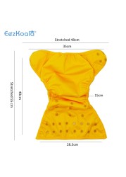 EezKoala 6pcs/set Eco Friendly Adjustable Cloth Diaper Cover Size 0-2 Years Baby Boys Girls Washable Washable