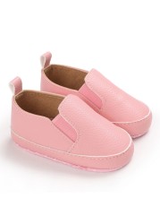 New Baby Boy Girl Shoes Newborn Girl Shoes Soft Sole PU Leather Casual Toddler Shoes 0-18 Months First Walkers Moccasins