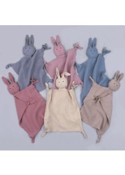 Dropshipping Center Newborn Soother Appease Towel Baby Bib Kawaii Bunny Napkin Sleepwear Nursing Cuddling Blanket Toys