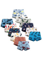 3pcs/set Cartoon Dinosaur Cotton Boys Boxer Underpants Children Panties Warm Cartoon Underwear Kids Panty Shorts 3-10 Years