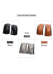 Baby Stroller Leather Armrest Cover for uppababi Vista V2 Handle Bumper Sleeve Case Bar Protective Cover Stroller Accessories