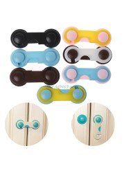 4pcs Wardrobe Drawers Baby Doors Child Children Protection Safety Plastic Lock Kids Security Products
