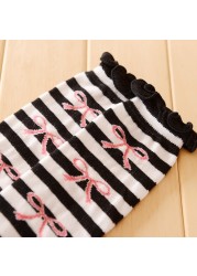 3 Pairs Kids Girls Boys Toddlers Girls Socks Knee High Long Soft Cotton Baby Socks Stripped Children Socks School Clothes