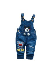 IENENS baby boy boys long pants denim overalls dungarune kids baby boy jeans jumpsuit clothing fittings clothing trousers