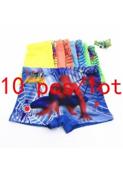 10pcs/lot Boys Boxer Briefs Kids Underwear Baby Boy Pants Cartoon Super Hero Print Soft Children Panties 2-9 Years 2021