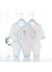 Spring Autumn Newborn Baby Romper Soild Color Baby Clothes Girl Rompers Cotton Jumpsuit Baby Half Sleeve Infant Boys Romper