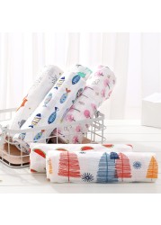 120cm*110cm 2 Layer Muslin Blanket Muslin Bamboo Baby Swaddle Blankets Newborn Baby Muslin Battaniye