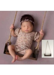 Newborn Photography Props Photo Swing Seats With Beautiful Flower Vine Baby Photo Studio Shoot Photo Studio Equipment