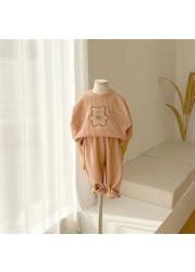 Spring Baby Clothes Set 2022 New Fashion Cute Cartoon Baby Girl Casual Tops Trousers 2pcs Baby Girls Clothes