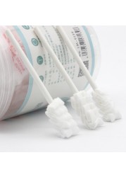 30pcs Disposable Baby Toothbrush Paper Applicator Handle Tongue Cleaner Gauze Cleaner Independent Package Tongue Brush Baby Care