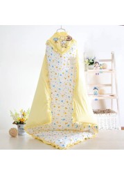 Autumn Winter Baby Sleeping Bag Cotton Envelope Blankets Cartoon Newborn Swaddle Wrap