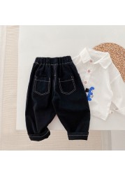 Children Boy Black Pants Infant Toddler Children Pants Toddler Boys Baggy Pant Spring Kids Outfits Baby Clothes