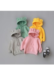 2021 new hot pink/gray/yellow/green/burgundy hoodie for kids autumn winter winter coat fashion boys and girls sweatshirt costume