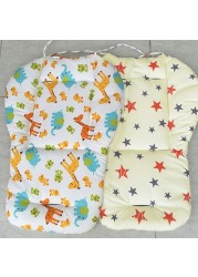 Cotton Baby Stroller Seat Cushion Cartoon Baby Feeding Highland Pillows Cushion Infant Pushchair Mat Universal Stroller Accessories