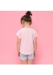 Cotton Print T-shirt Toddlers For Little Girl Drawing Kawaii Tshirt Kids Clothes Designer Summer Short Sleeve T-shirt