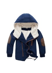 Children Outerwear Sporty Warm Coat Kids Clothes Windproof Thicken Boys Cotton Padded Coats Autumn Winter 3-12T JYF