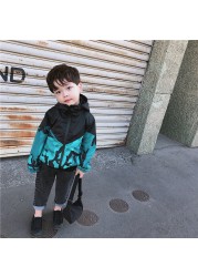 Autumn Kids Clothes Cool Boys Autumn Outerwear Jackets Fashion Boys Windbreaker Hoodies Coats 2-14 Years Children Clothes