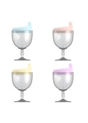 Baby Cup No Leak Baby Sippy Cup Wine Glass Infant Toddlers Feeding Cup Anti Fall Drinks Mug Milk Bottle With Lid For Baby