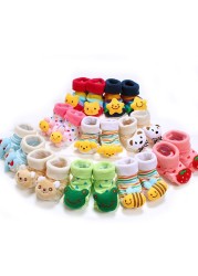 Baby Socks Newborn Cartoon Animal Floor Socks Anti Slip Kids Cotton Shoes Boots Autumn Winter Socks for Children Boy Girls Socks