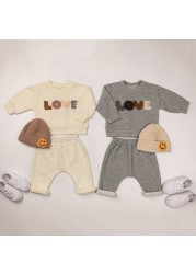 Baby Boys Clothes 100% Cotton Newborn Baby Clothes Spring Baby Boys Pullover + Pants Baby Clothes Set