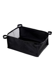 Baby Stroller Organizer Storage Bag Pram Bottom Portable Carriage Bottle Cup Holder for Buggy Hanging Black Basket Accessories