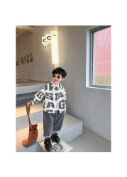 Spring 2022 Little Boy High Quality Print Shirt Baby Boys Clothes 2-24