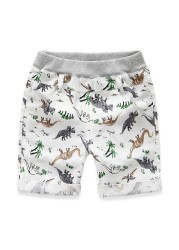 Children's Summer Loose Shorts Dinosaur Beachwear Personality Sports Socks 2-7 Years